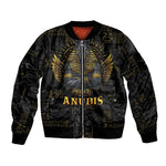 Anubis Egyptian God of Death Bomber Jacket