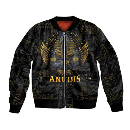 Anubis Egyptian God of Death Bomber Jacket