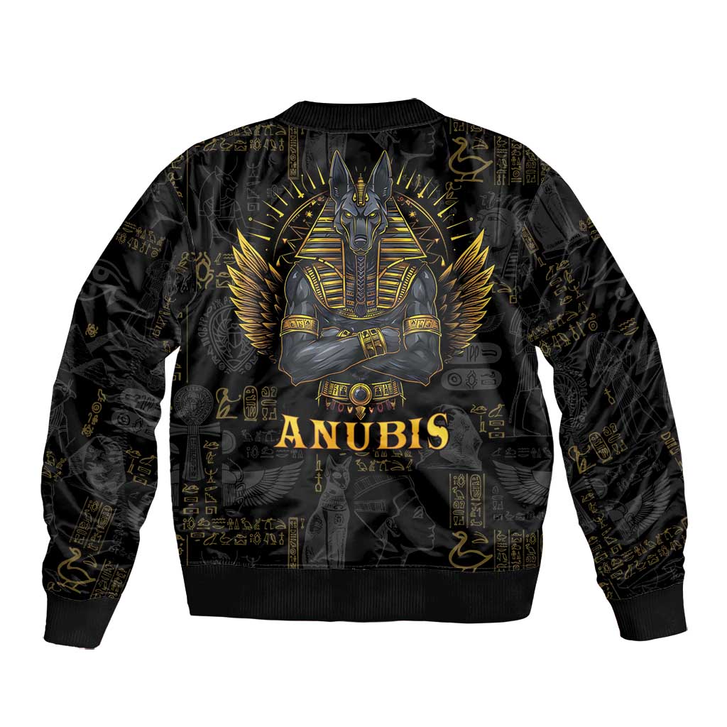 Anubis Egyptian God of Death Bomber Jacket
