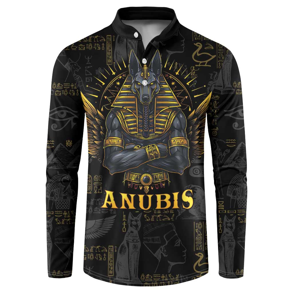 Anubis Egyptian God of Death Button Sweatshirt