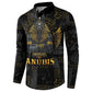 Anubis Egyptian God of Death Button Sweatshirt