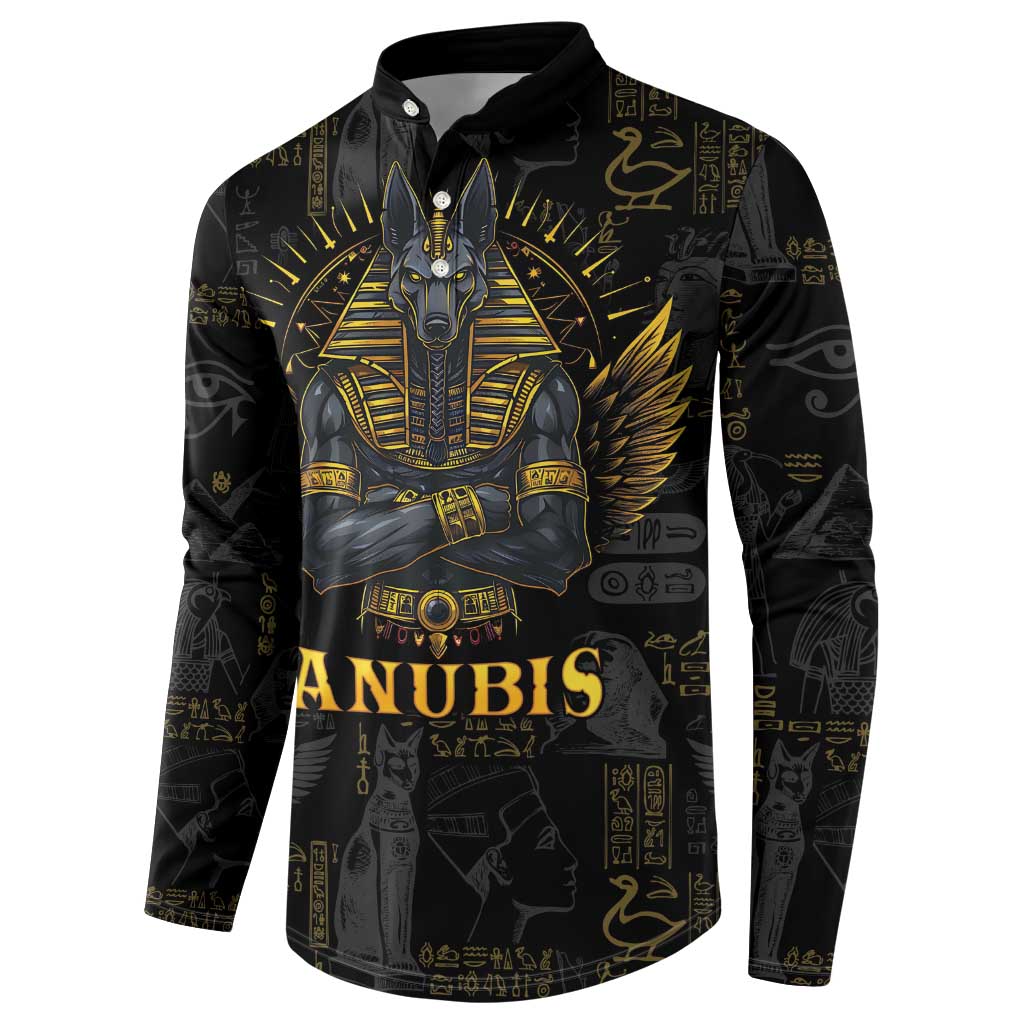 Anubis Egyptian God of Death Button Sweatshirt