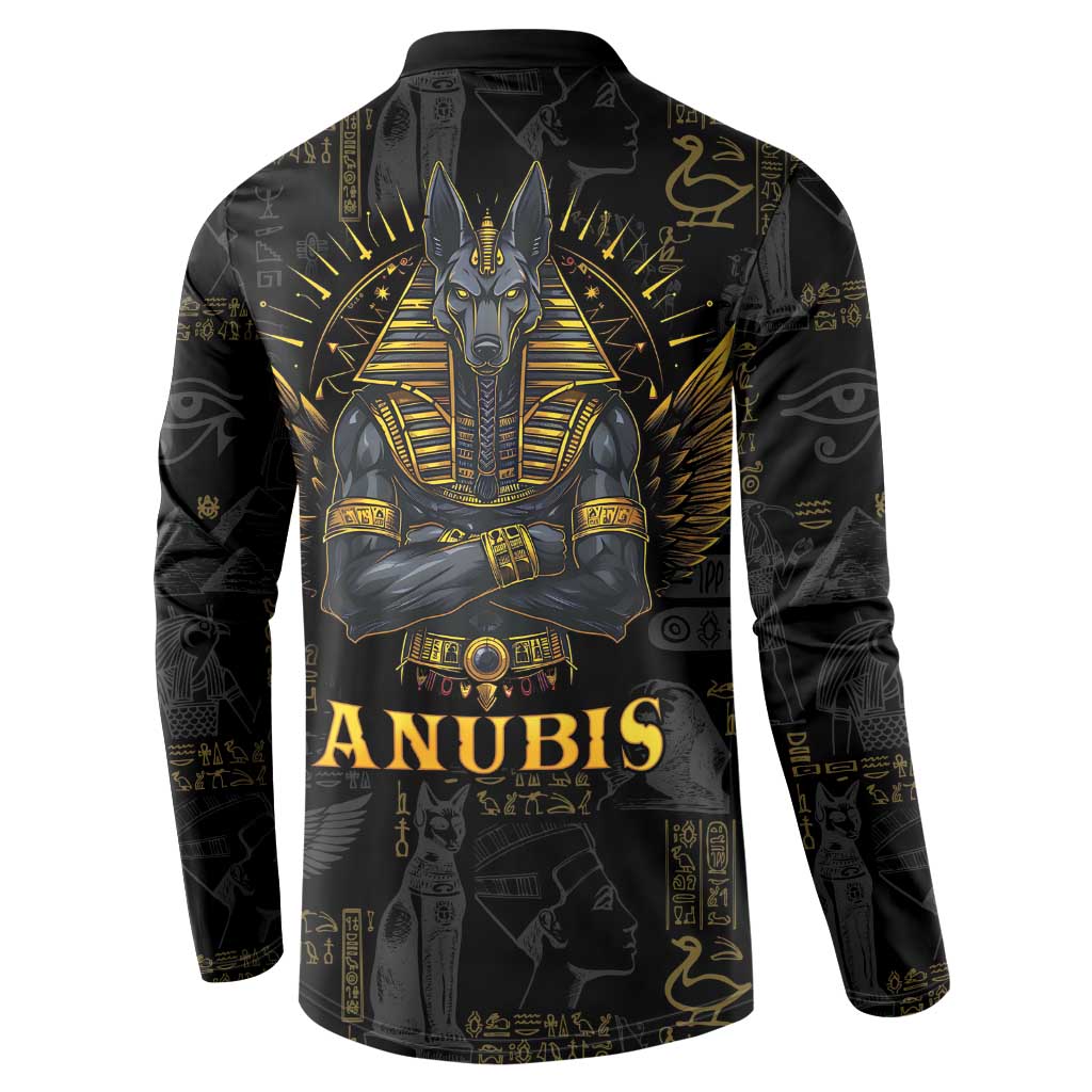 Anubis Egyptian God of Death Button Sweatshirt