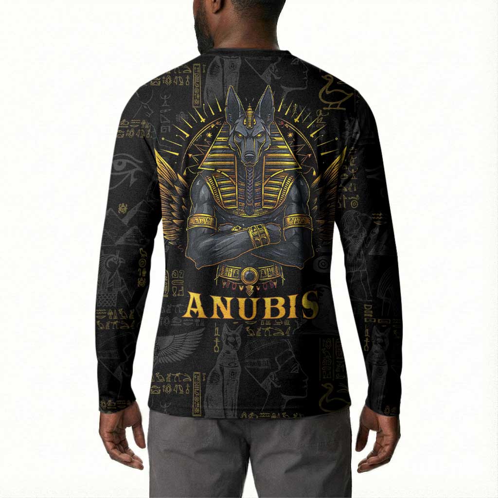 Anubis Egyptian God of Death Button Sweatshirt
