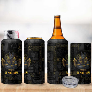 Anubis Egyptian God of Death 4 in 1 Can Cooler Tumbler