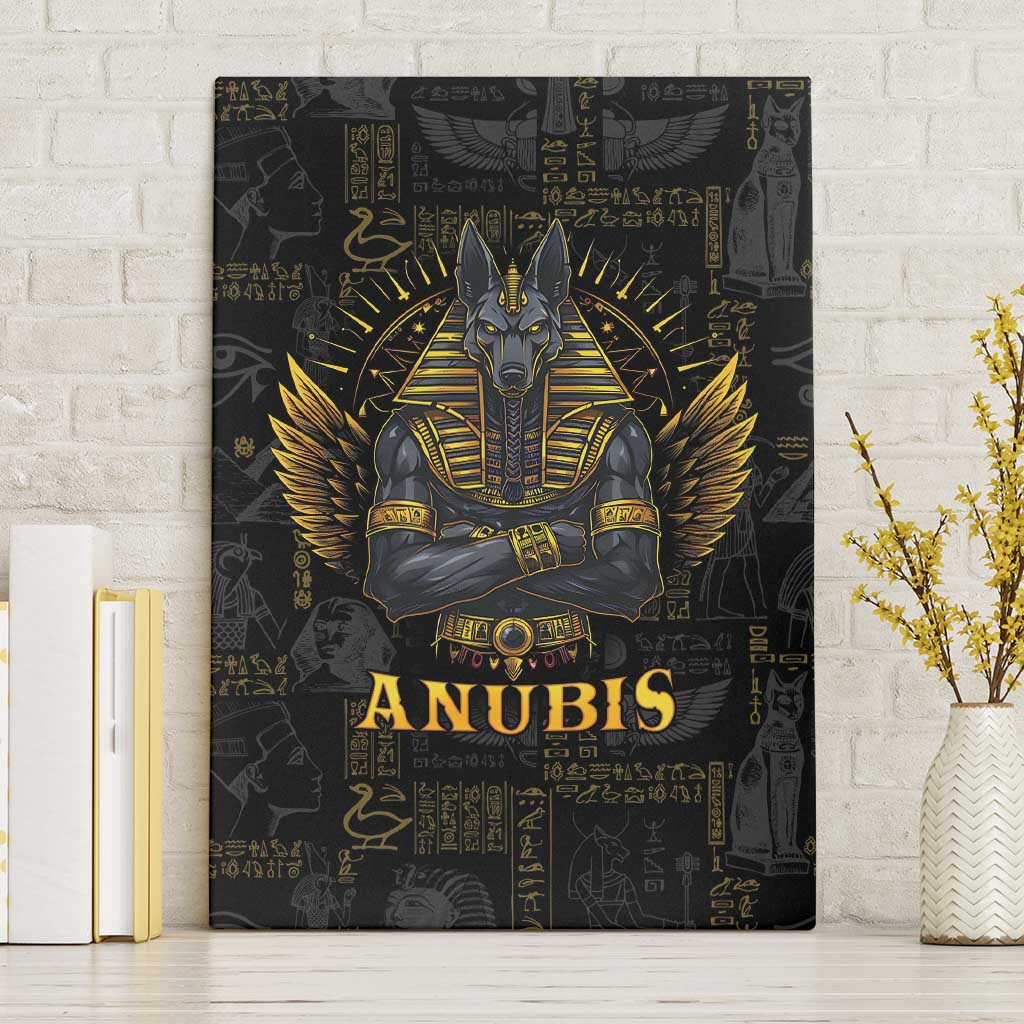 Anubis Egyptian God of Death Canvas Wall Art