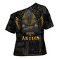 Anubis Egyptian God of Death Cross Shoulder Shirt