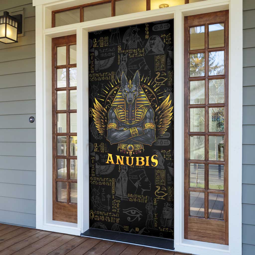 Anubis Egyptian God of Death Door Cover