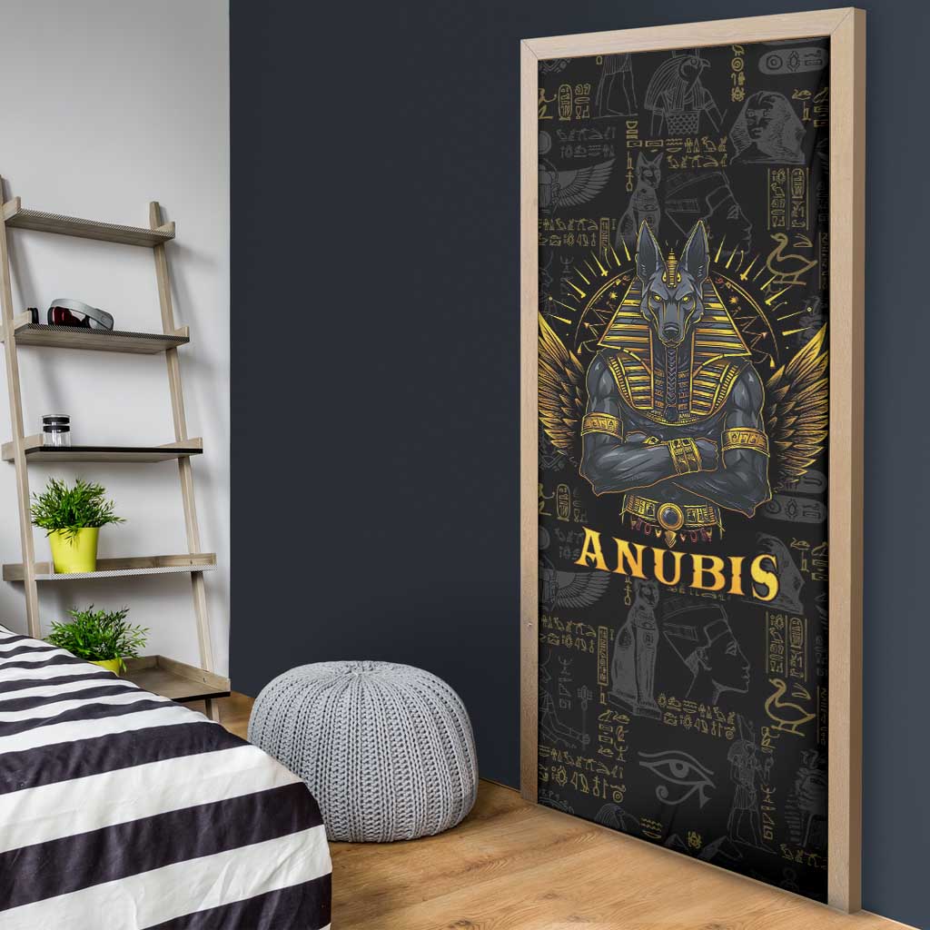 Anubis Egyptian God of Death Door Cover