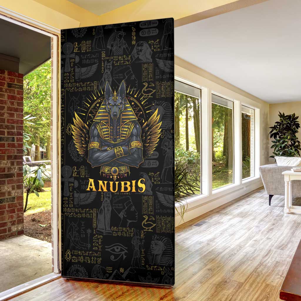 Anubis Egyptian God of Death Door Cover