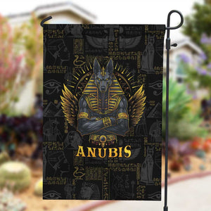 Anubis Egyptian God of Death Garden Flag