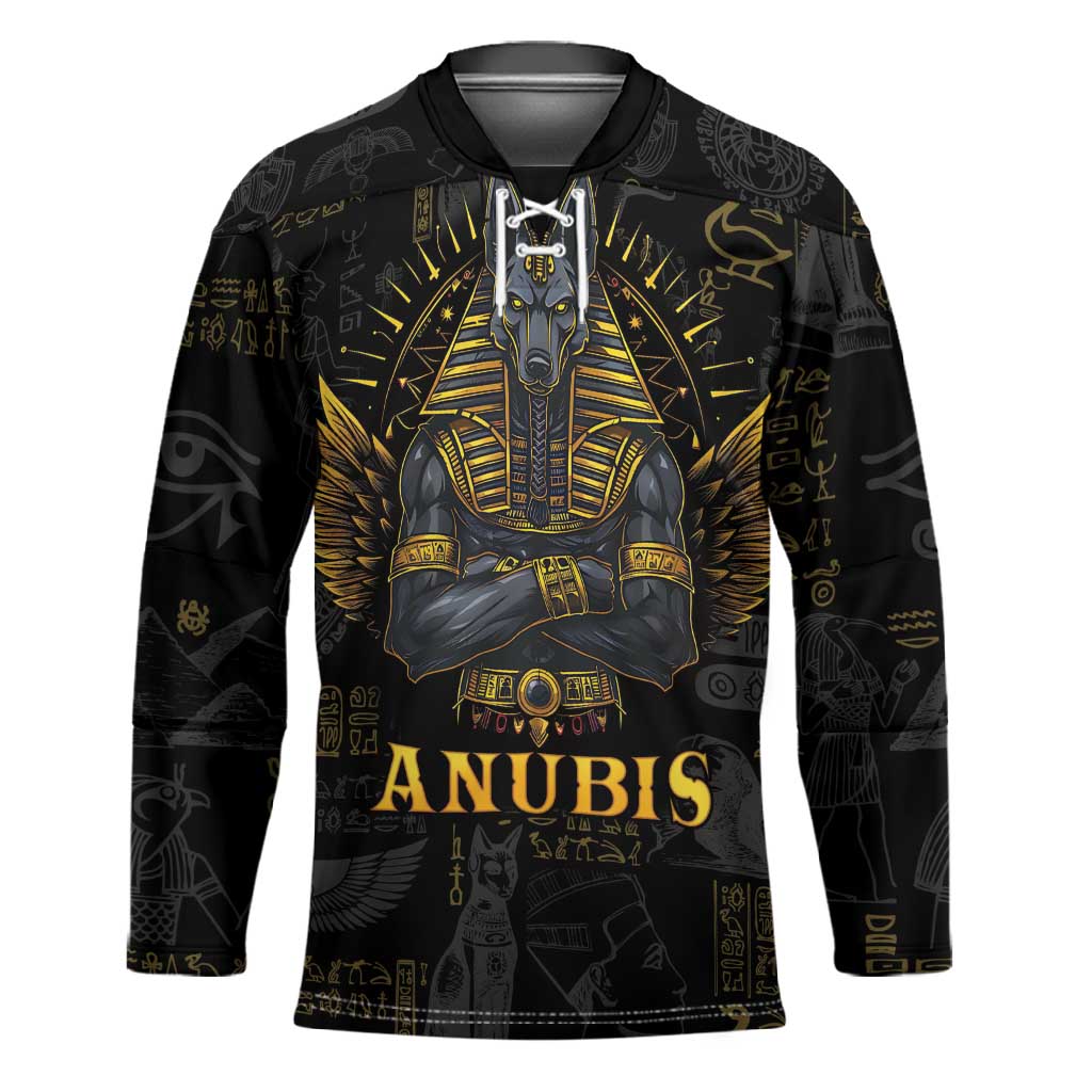 Anubis Egyptian God of Death Hockey Jersey