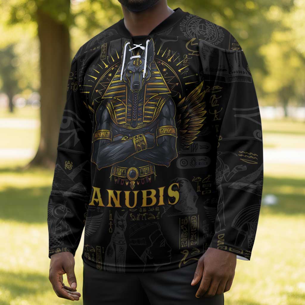 Anubis Egyptian God of Death Hockey Jersey