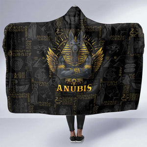 Anubis Egyptian God of Death Hooded Blanket