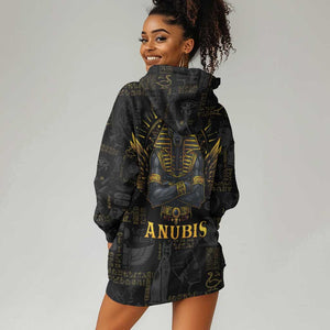 Anubis Egyptian God of Death Hoodie Dress