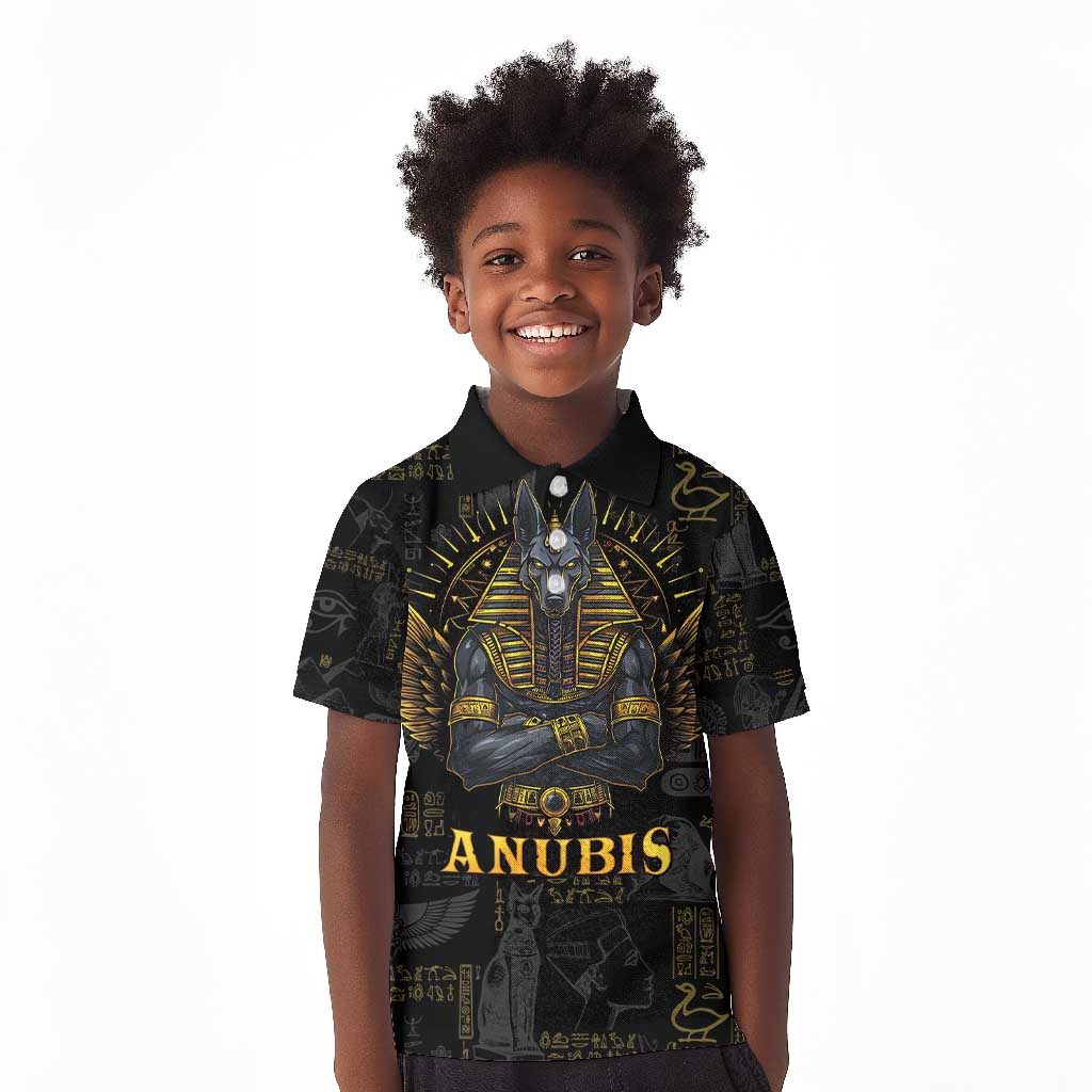 Anubis Egyptian God of Death Kid Polo Shirt