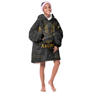 Anubis Egyptian God of Death Kid Wearable Blanket Hoodie