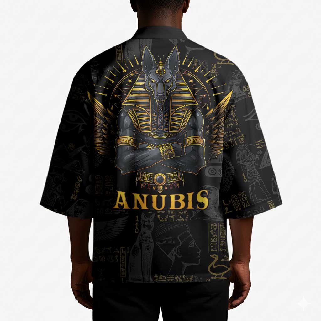 Anubis Egyptian God of Death Kimono
