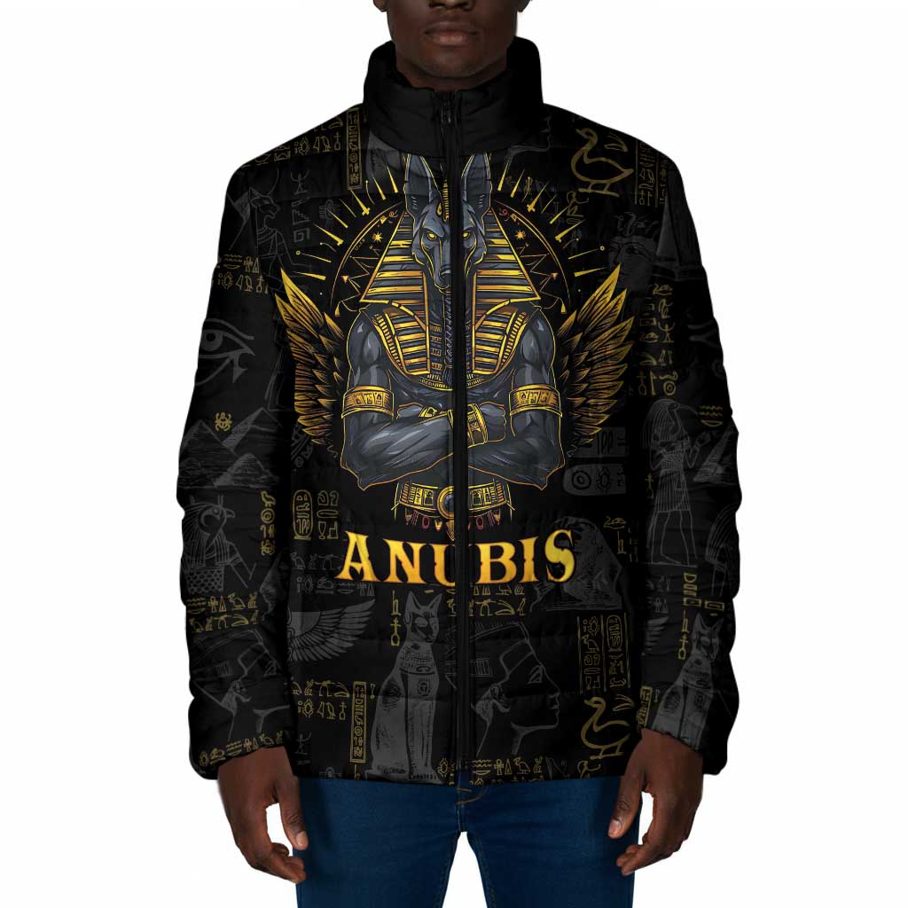 Anubis Egyptian God of Death Padded Jacket