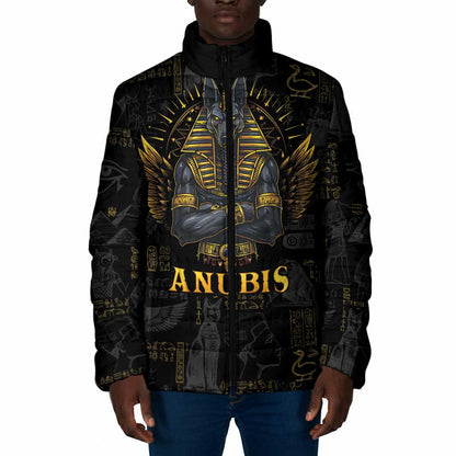 Anubis Egyptian God of Death Padded Jacket