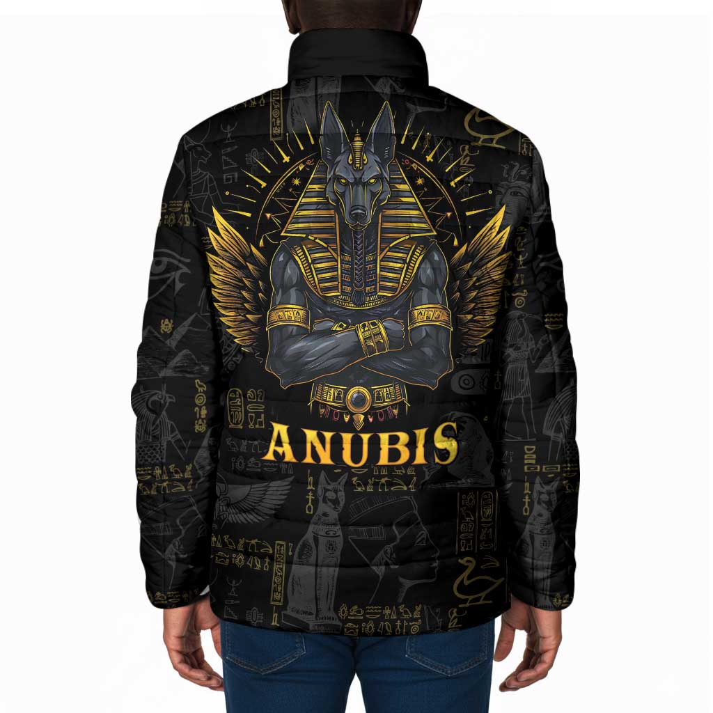 Anubis Egyptian God of Death Padded Jacket