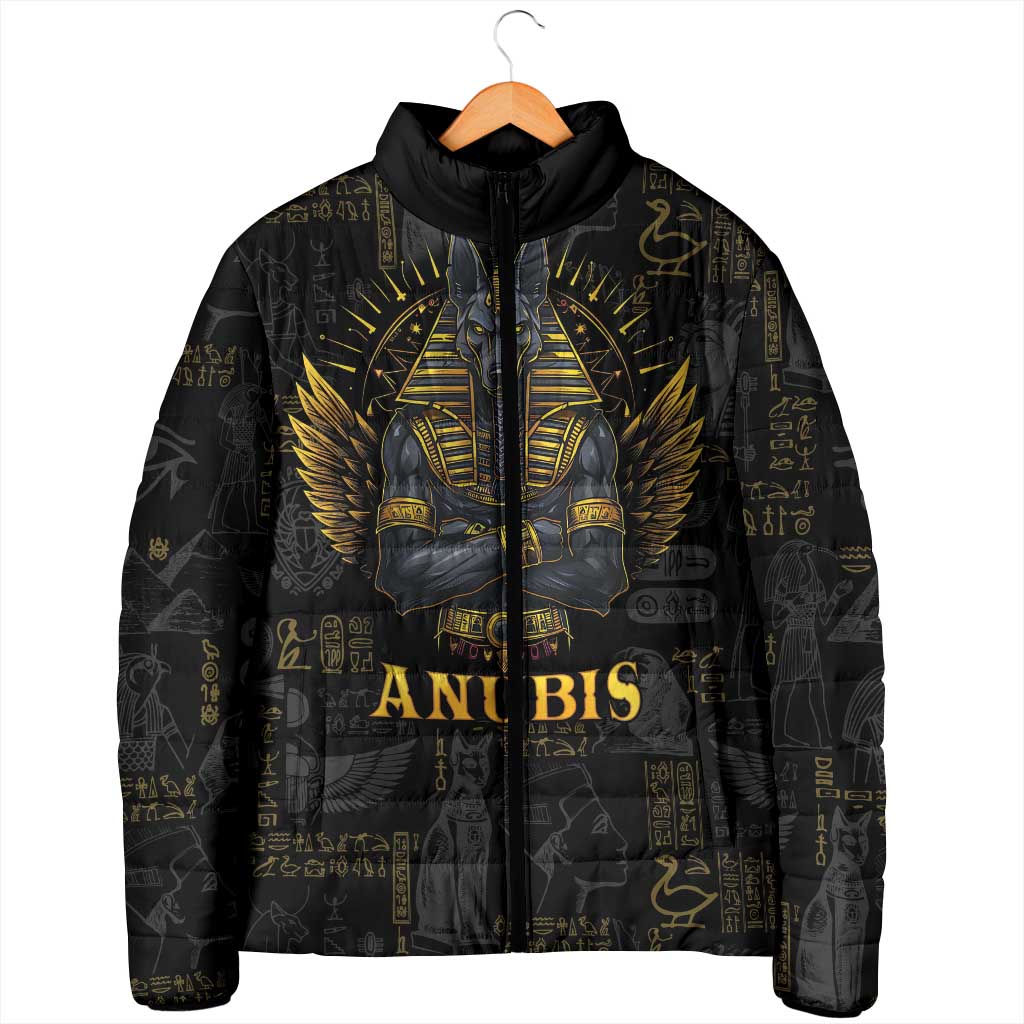 Anubis Egyptian God of Death Padded Jacket