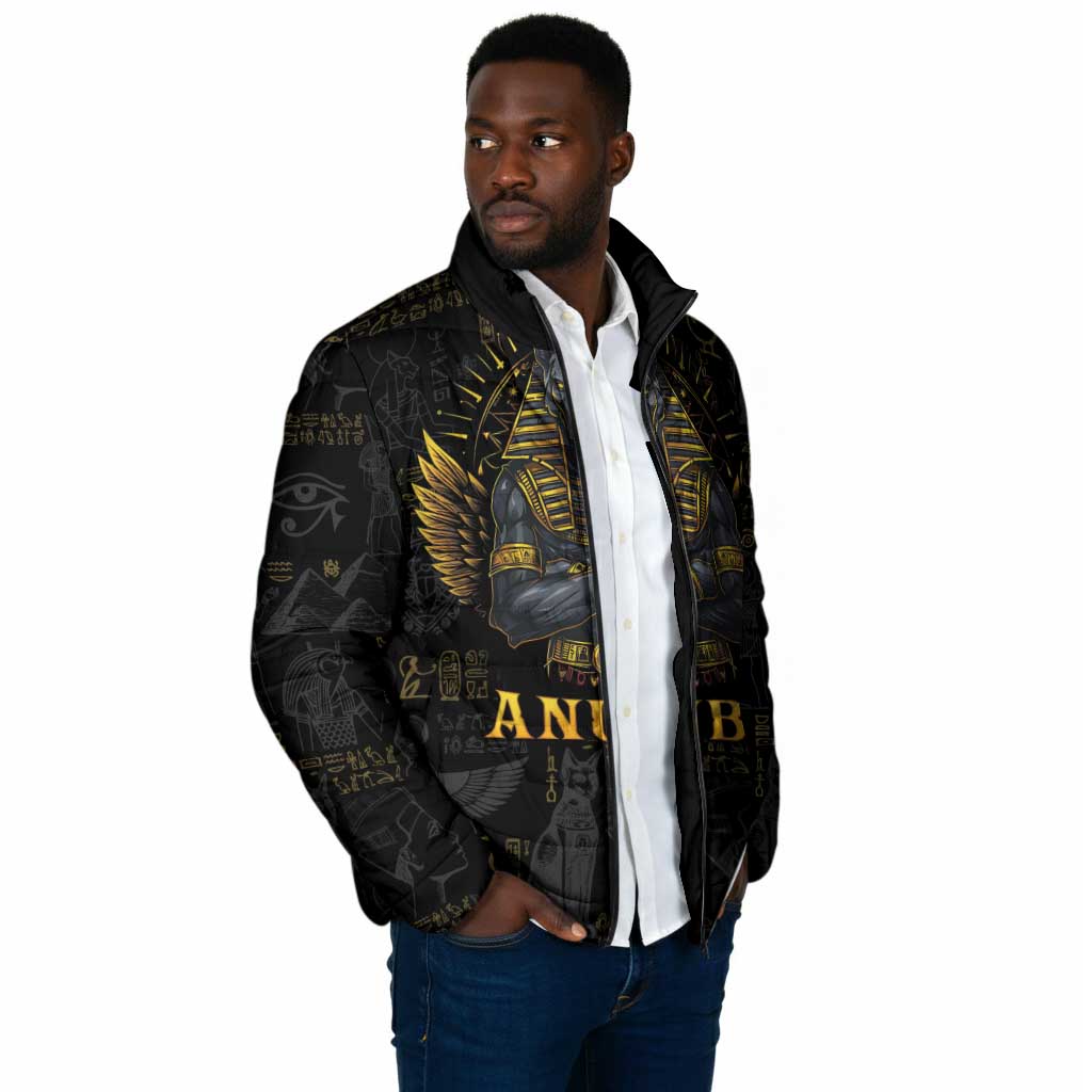 Anubis Egyptian God of Death Padded Jacket