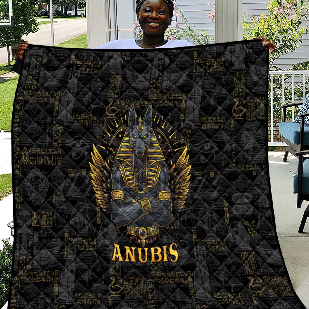 Anubis Egyptian God of Death Quilt