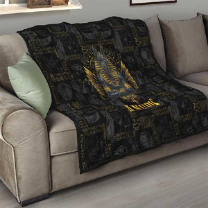 Anubis Egyptian God of Death Quilt