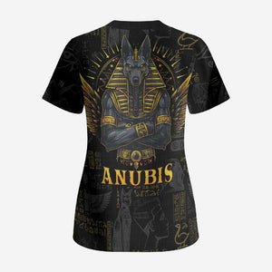 Anubis Egyptian God of Death Scrub Top