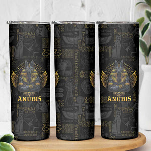 Anubis Egyptian God of Death Skinny Tumbler