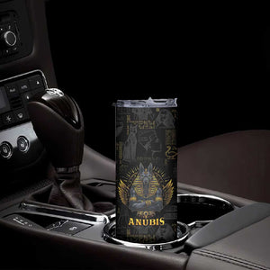 Anubis Egyptian God of Death Skinny Tumbler