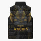 Anubis Egyptian God of Death Sleeveless Puffer Jacket