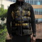 Anubis Egyptian God of Death Sleeveless Puffer Jacket