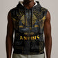 Anubis Egyptian God of Death Sleeveless Zip Hoodie - African Pride