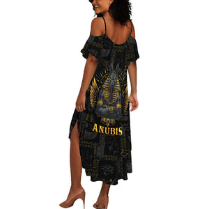 Anubis Egyptian God of Death Summer Maxi Dress