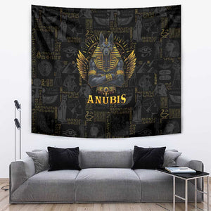 Anubis Egyptian God of Death Tapestry