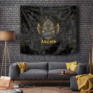 Anubis Egyptian God of Death Tapestry