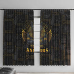 Anubis Egyptian God of Death Window Curtain
