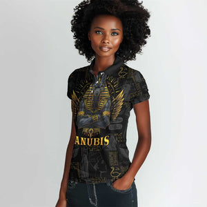 Anubis Egyptian God of Death Women Polo Shirt