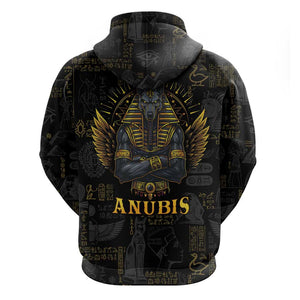 Anubis Egyptian God of Death Zip Hoodie