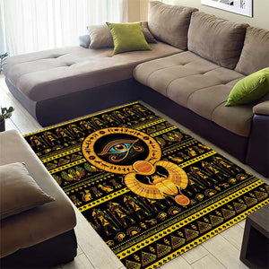 Egyptian God of The Sun Eye of Ra Area Rug