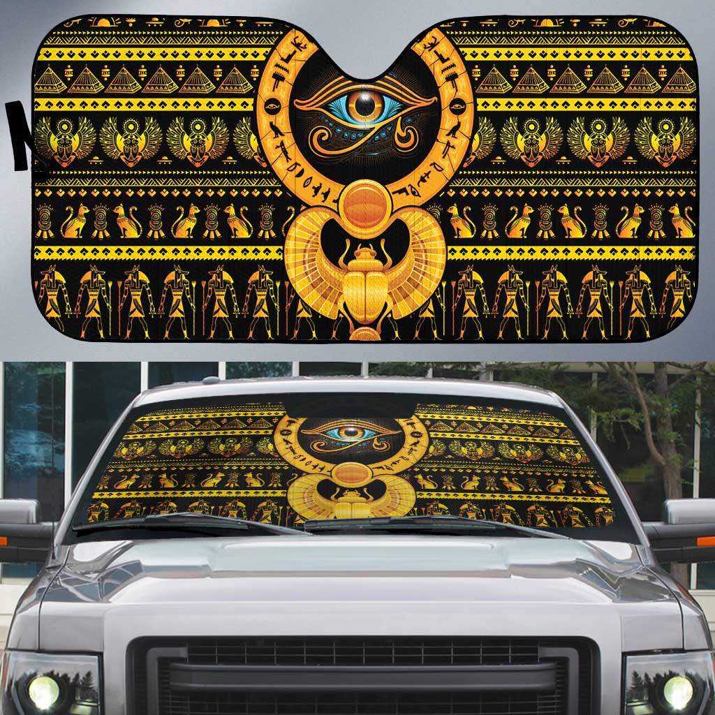 Egyptian God of The Sun Eye of Ra Auto Sun Shade