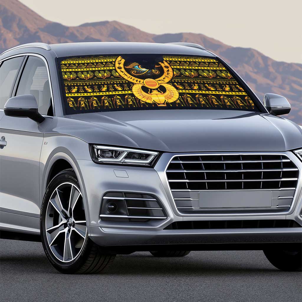 Egyptian God of The Sun Eye of Ra Auto Sun Shade