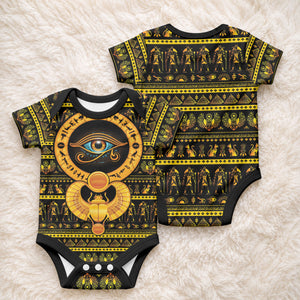 Egyptian God of The Sun Eye of Ra Baby Onesie