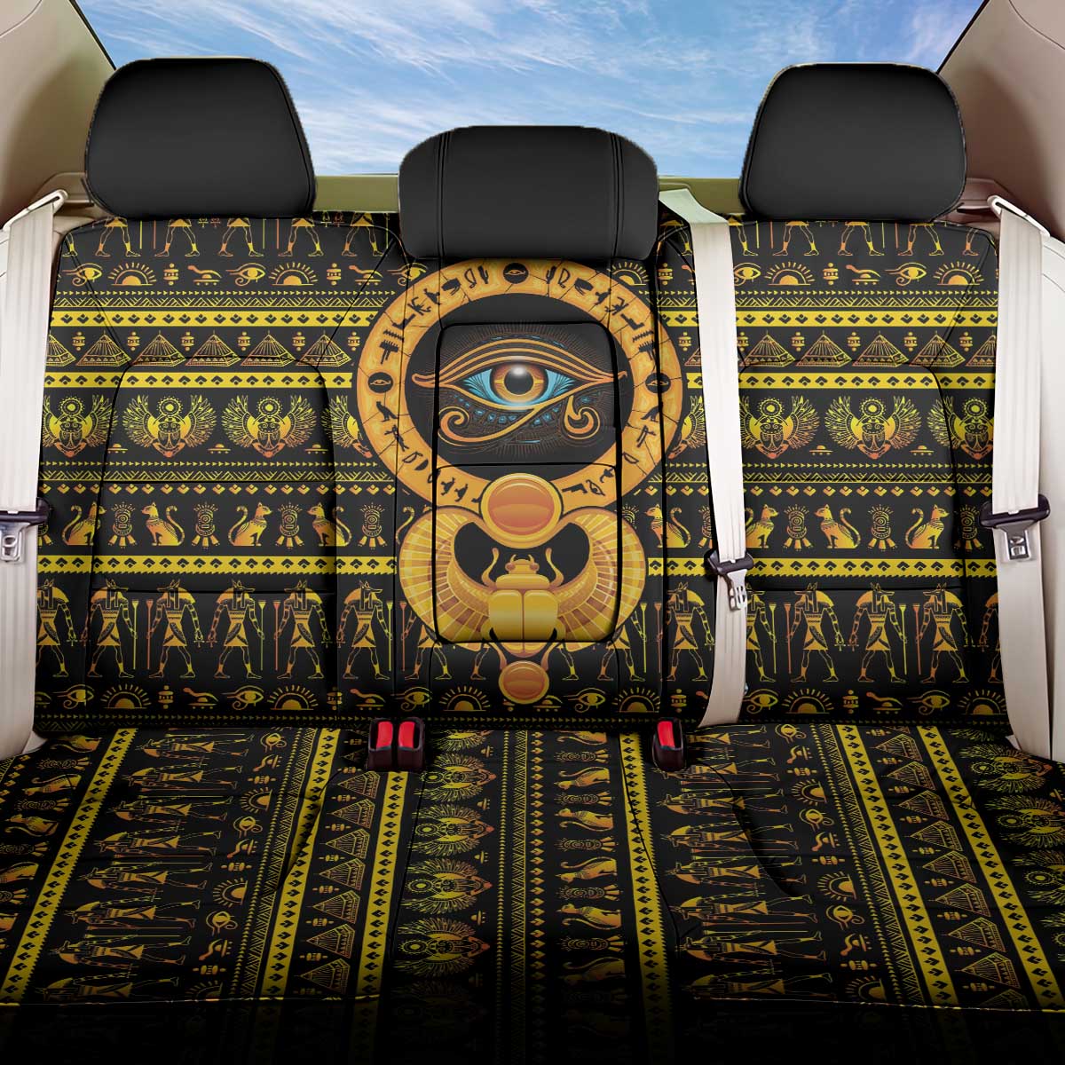 Egyptian God of The Sun Eye of Ra Back Car Seat Cover