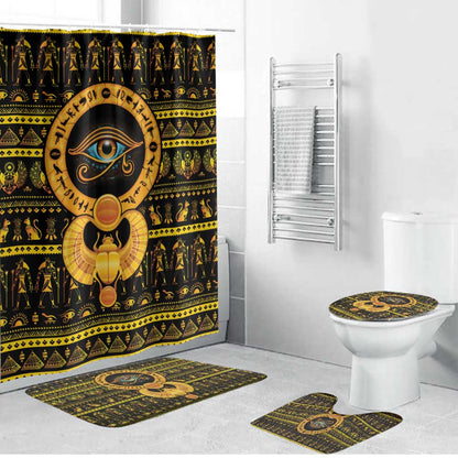 Egyptian God of The Sun Eye of Ra Bathroom Set