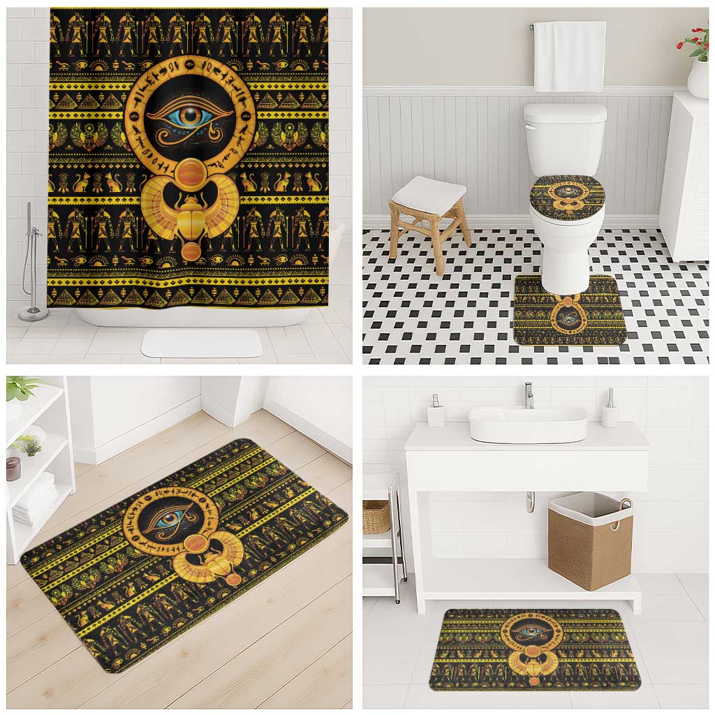 Egyptian God of The Sun Eye of Ra Bathroom Set