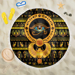 Egyptian God of The Sun Eye of Ra Beach Blanket