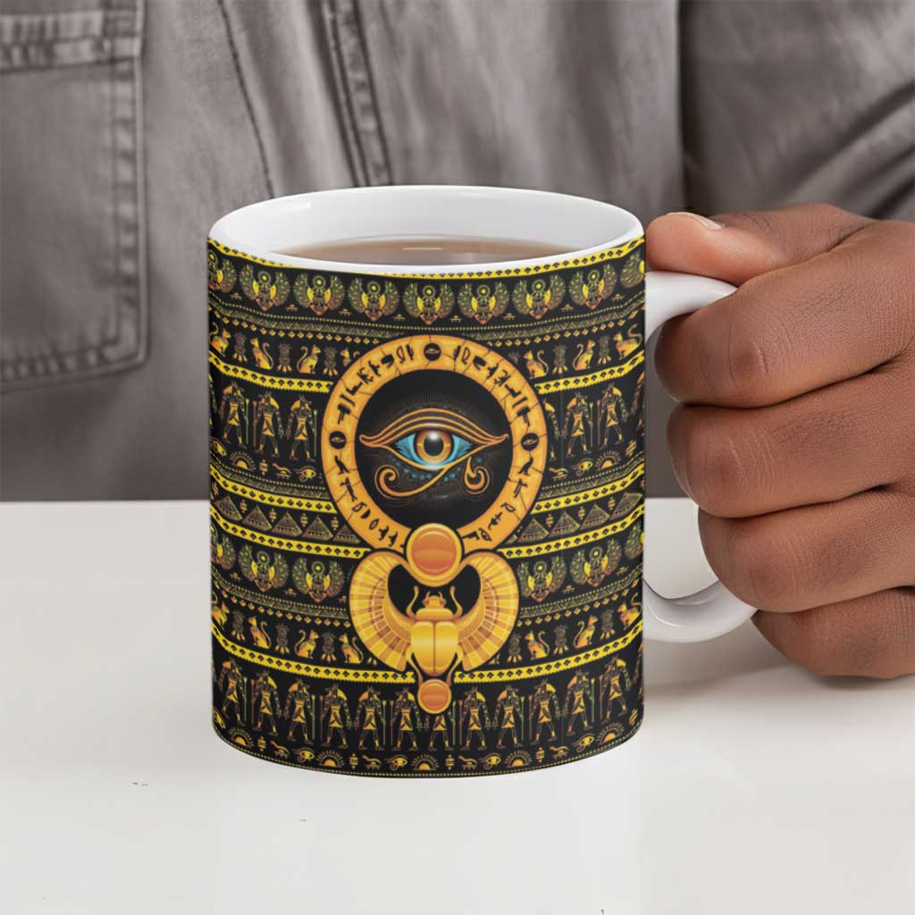 Egyptian God of The Sun Eye of Ra Ceramic Mug
